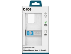 Funda SBS para Redmi Note 12 Pro 4G (Transparente)