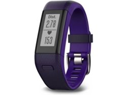 Pulsera de actividad GARMIN Vivosmart HR+ (Bluetooth - Hasta 5 días de autonomía - Resistente al agua - Morado)