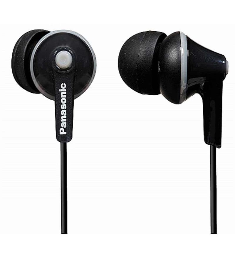 Auriculares con cable PANASONIC RP-HJE125E (In ear - Negro)