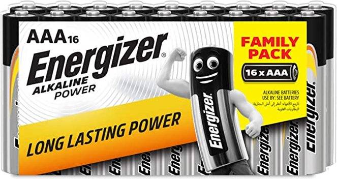 Pilas ENERGIZER Alcalina Power LR03 (AAA - 16 und)