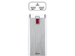 Powerbank PNY Digital Range (5200 mAh - 2 USB - MicroUSB - Plateado)