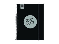 Agenda Espiral Label E10 2017-2018 Negro