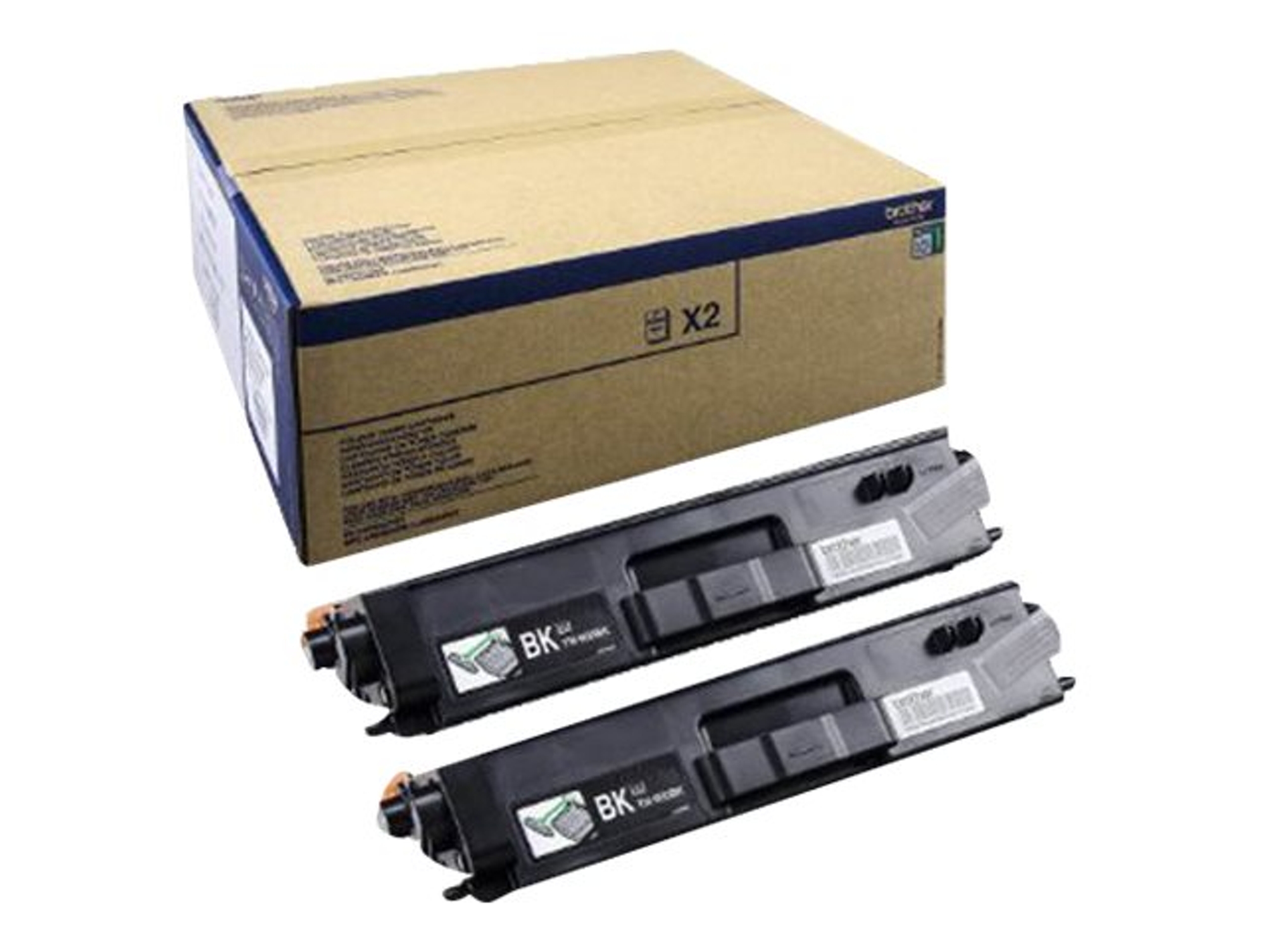 Pack 2 cartuchos de tóner original BROTHER TN900BKTWIN Negro 6.000 páginas x 2