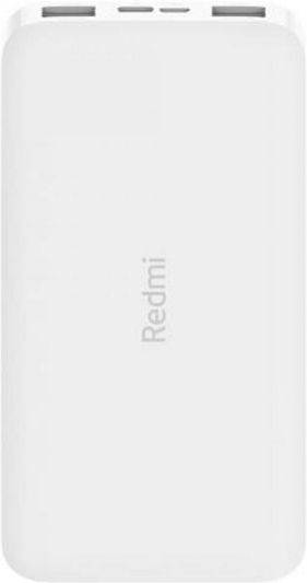 Powerbank XIAOMI Redmi (10000 mAh - 2 USB - USB-C - MicroUSB - Blanco)