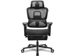 Silla Gaming ALPHA GAMER Tide (Hasta 130 kg - Elevador de Gas Clase 4 - Negro)