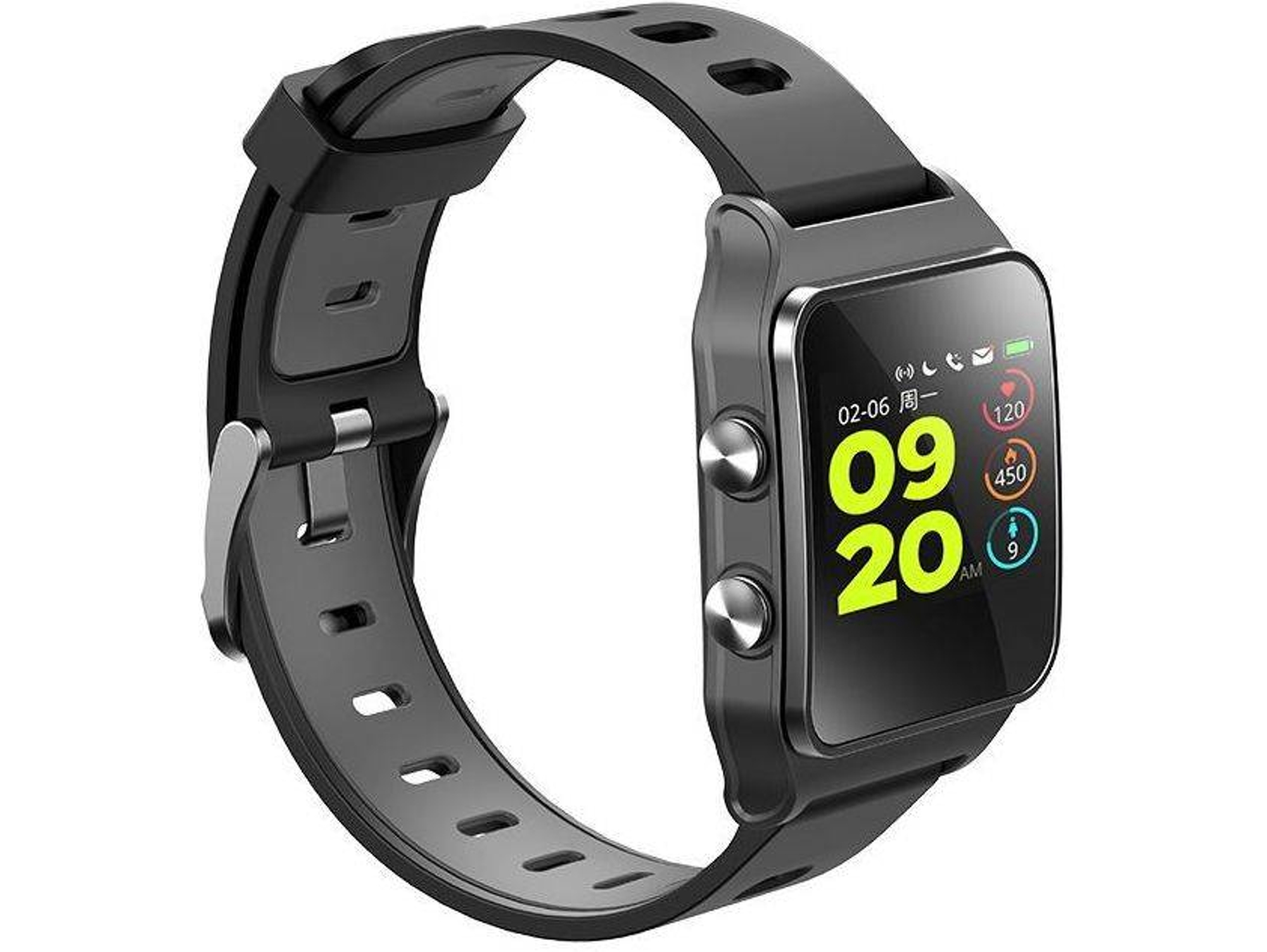 Reloj deportivo LEOTEC TOTAL HEART II (Bluetooth - Hasta 7 días de autonomía - Resistente al agua - Negro)