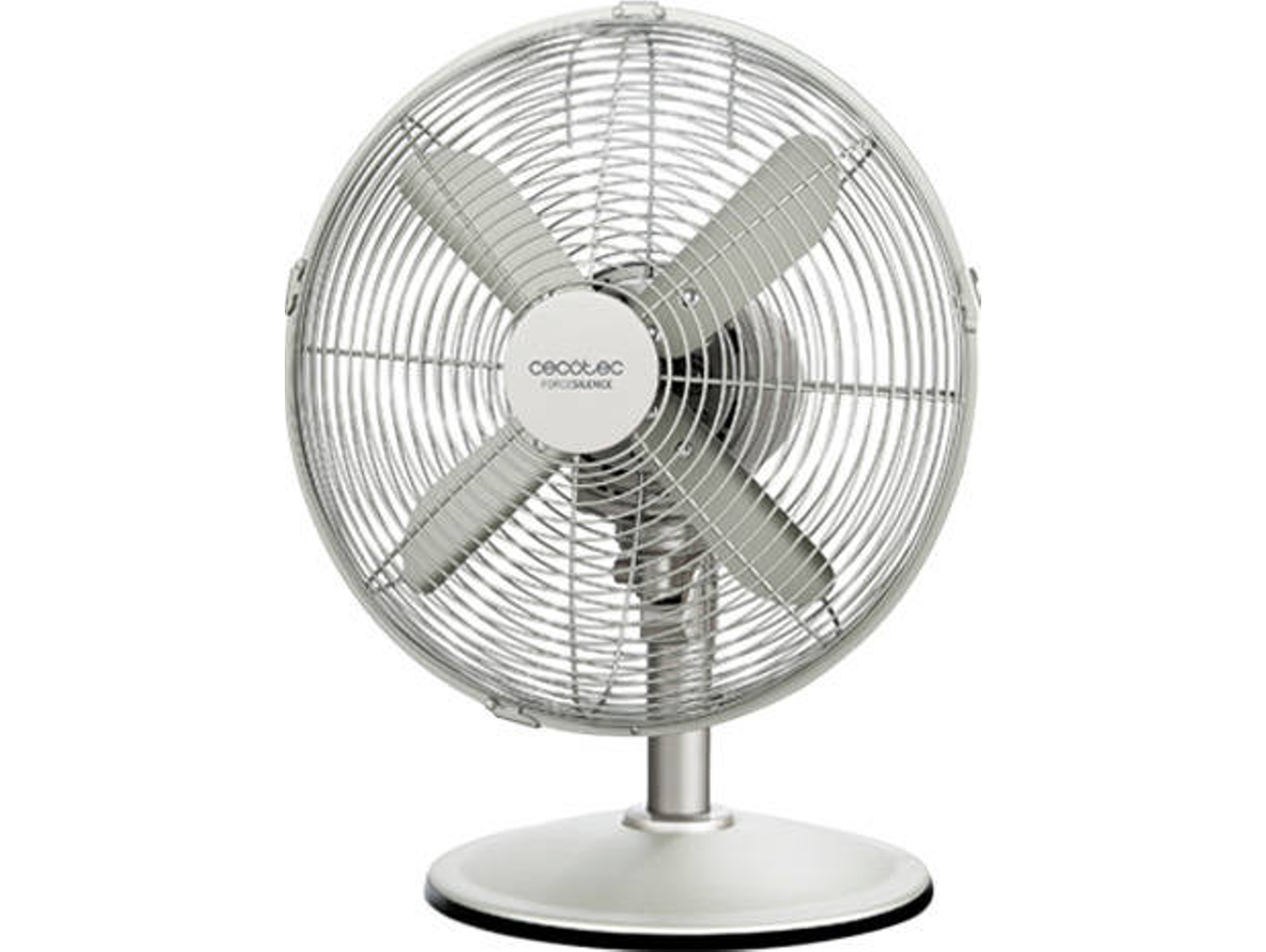 Ventilador de Sobremesa CECOTEC ForceSilence 570 SteelDesk (3 velocidades - 45 W - Diámetro: 40 cm)