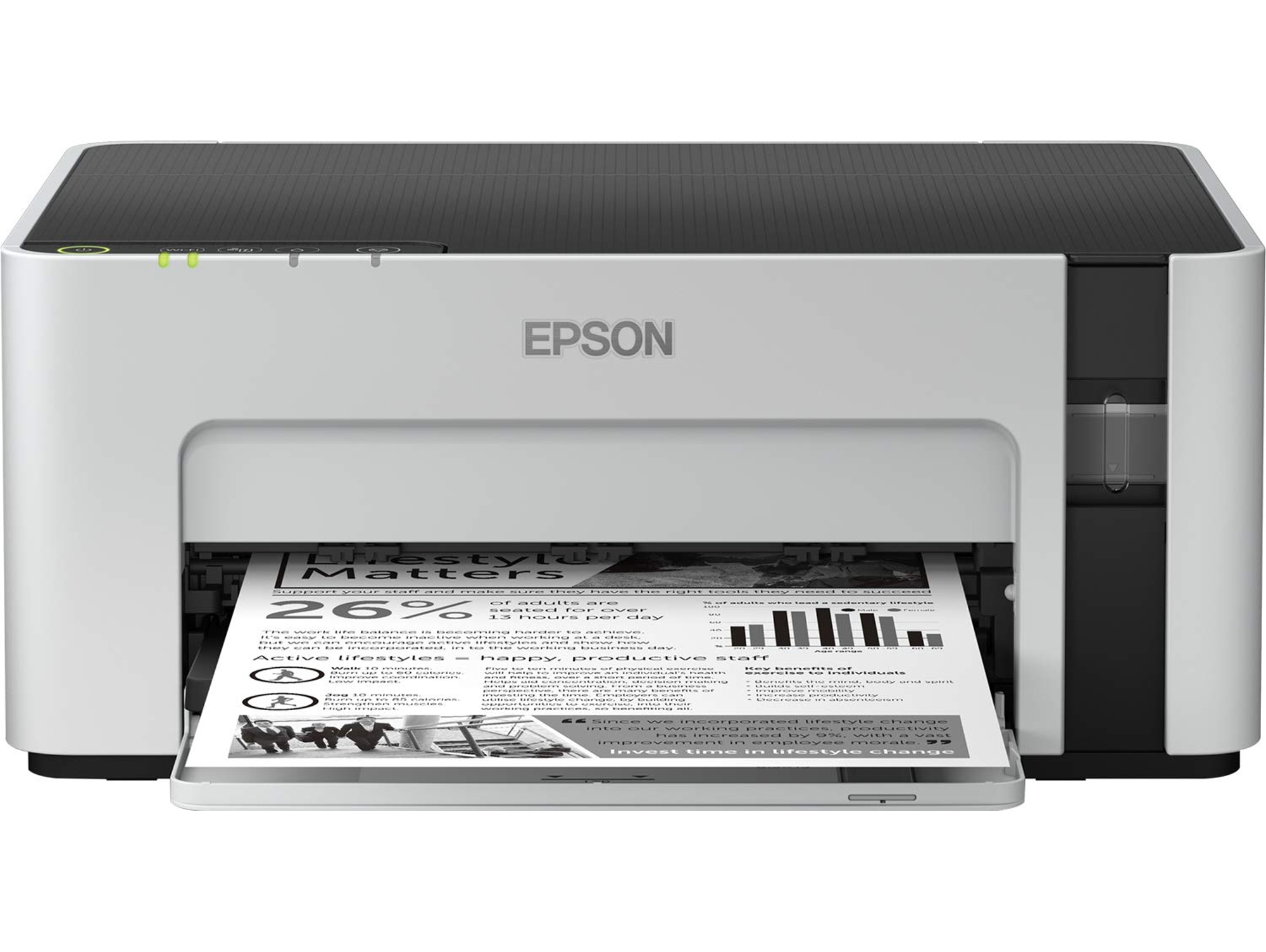 Impresora EPSON EcoTank ET-M1120 Mono Blanco (Inyección de Tinta)