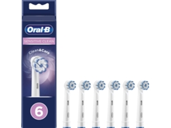 Cabezales de Recambio ORAL B Sensitive Blanco (6 unidades)