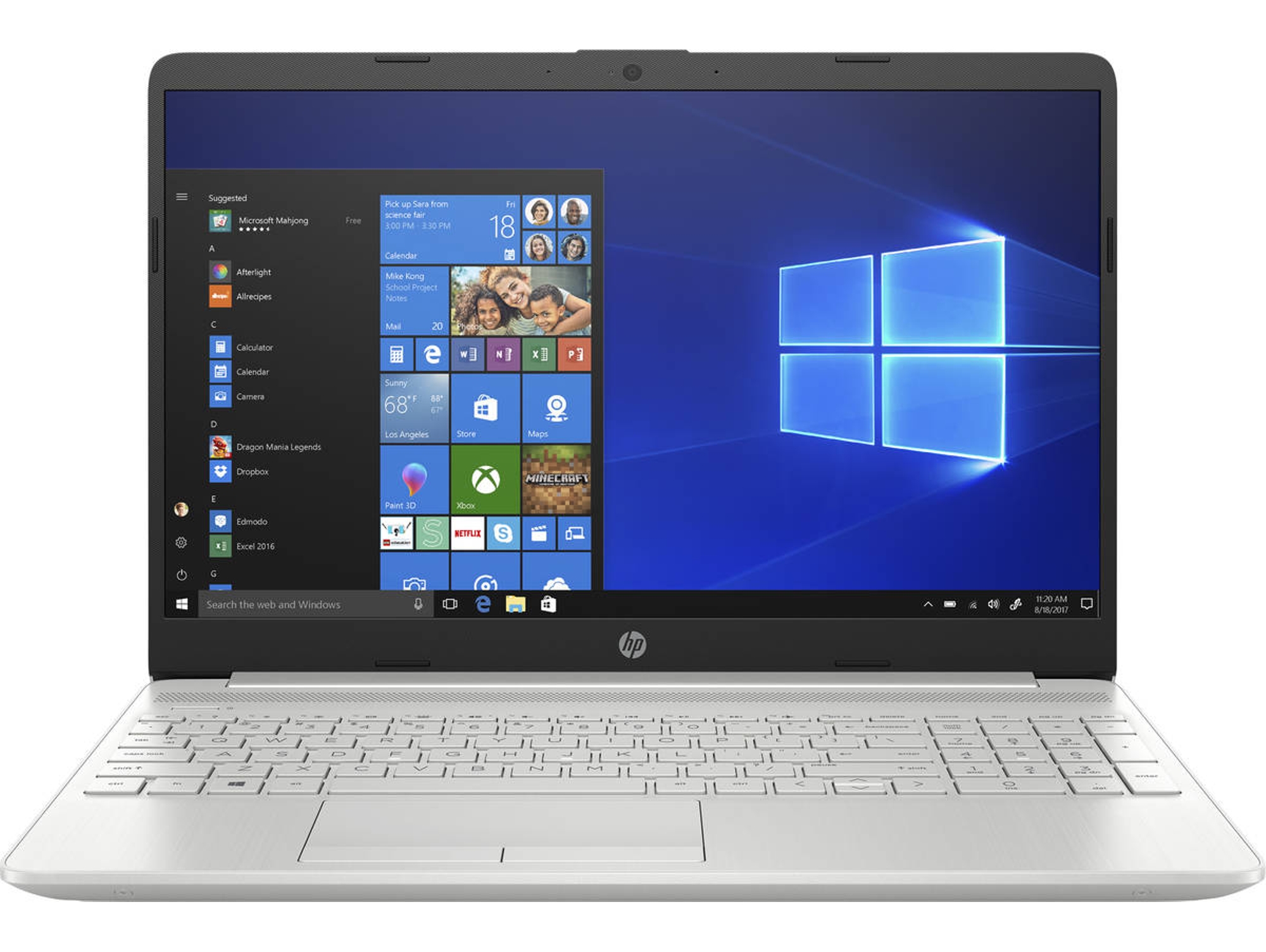 Portátil HP 15-DW0040NS (15.6'' - Intel Core i3-8130U - RAM: 8 GB - 256 GB SSD PCIe - Intel UHD Graphics)