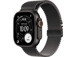  APPLE Watch Ultra 3 GPS + Cellular 49 mm Titanio Negro con Loop Milanesa Titanio Negro (Tamaño M)