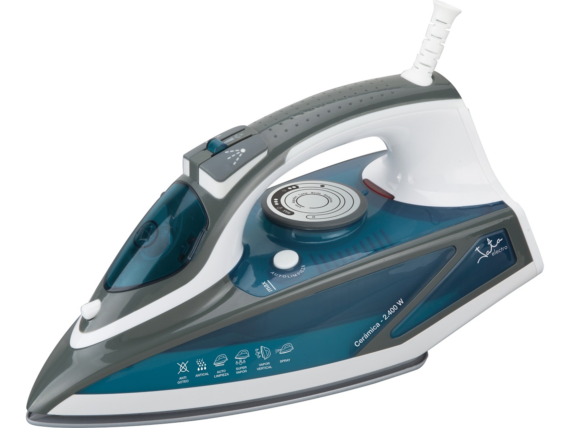 Plancha de Vapor JATA PL619C  (Caja Abierta - Chorro Vapor: 70 g/min - Suela: Cerámica)