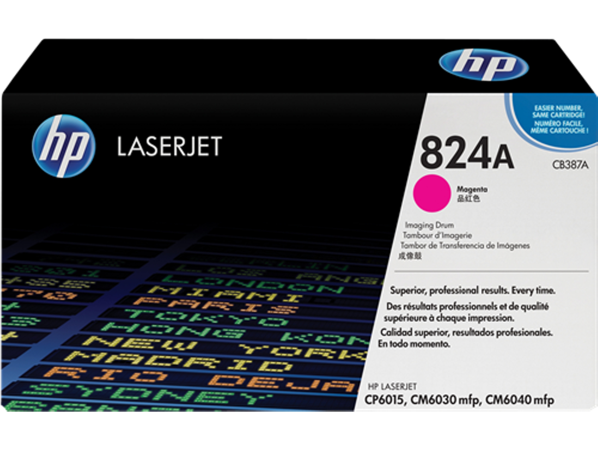 Tambor de imágenes Original  LaserJet HP 824A magenta CB387A   para Color LaserJet CL2000, CM6030, CM6040, CP6015
