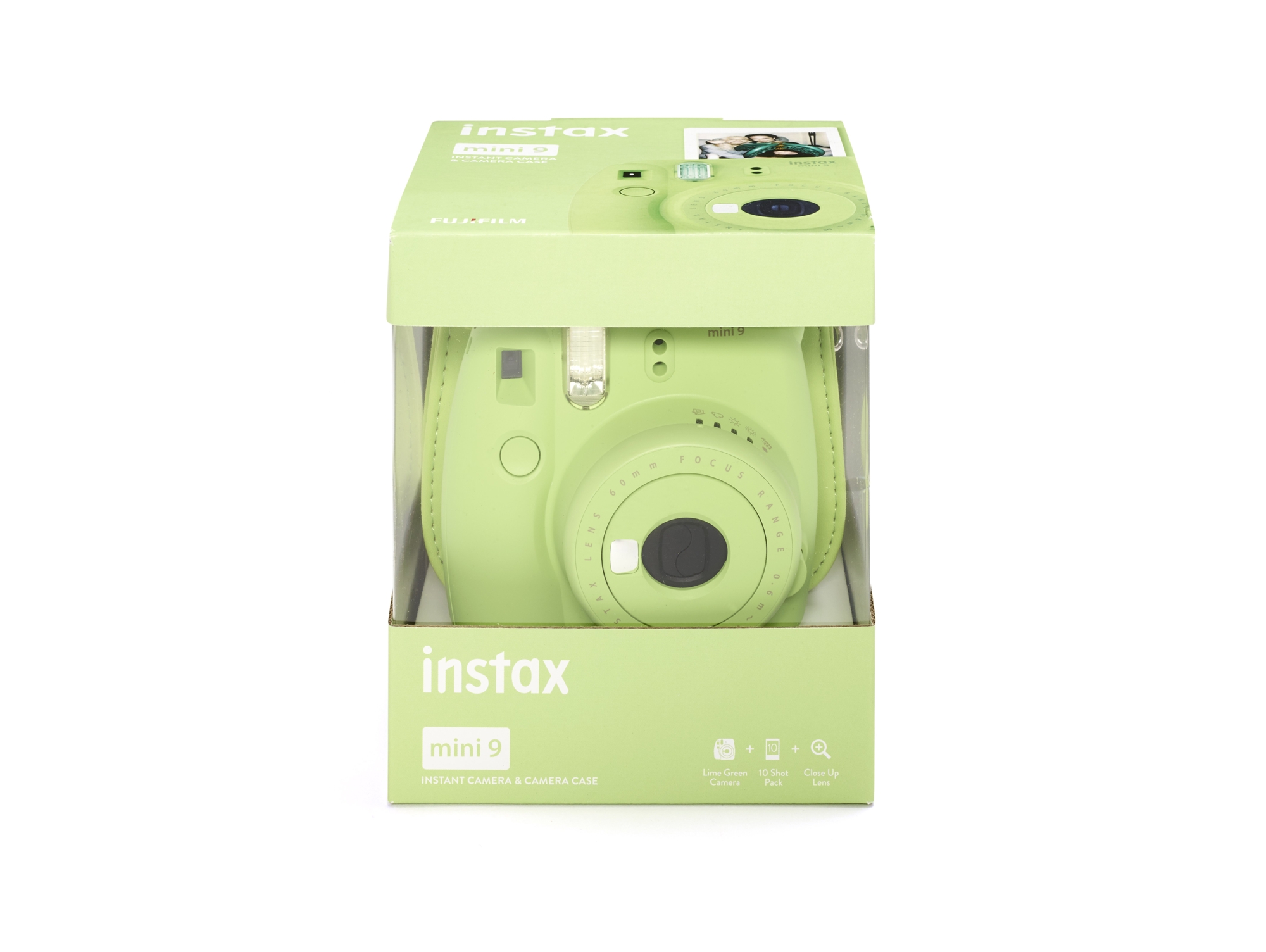 Kit Cámara Instantánea FUJIFILM Instax Mini 9 (Lime Green - Obturación: 1/60 s  - 2 Pilas LR6/AA - 62x46mm)