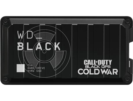 Disco Externo WESTERN DIGITAL Call of Duty Black Ops Cold War Special Edition P50 Game (1 TB - USB 3.2)