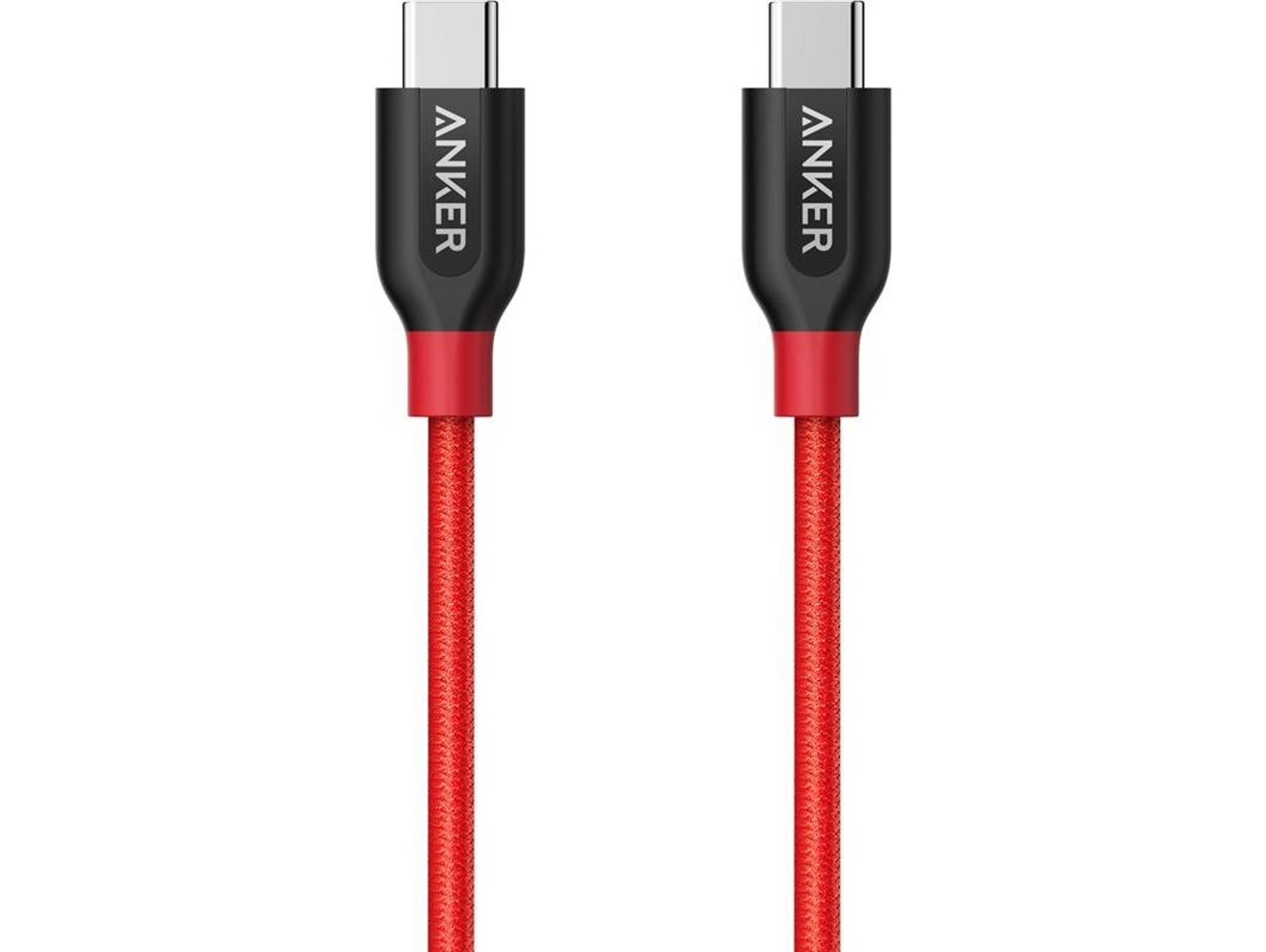 Cable ANKER PowerLine+ (USB-C - USB-C - 0.9 m - Rojo)