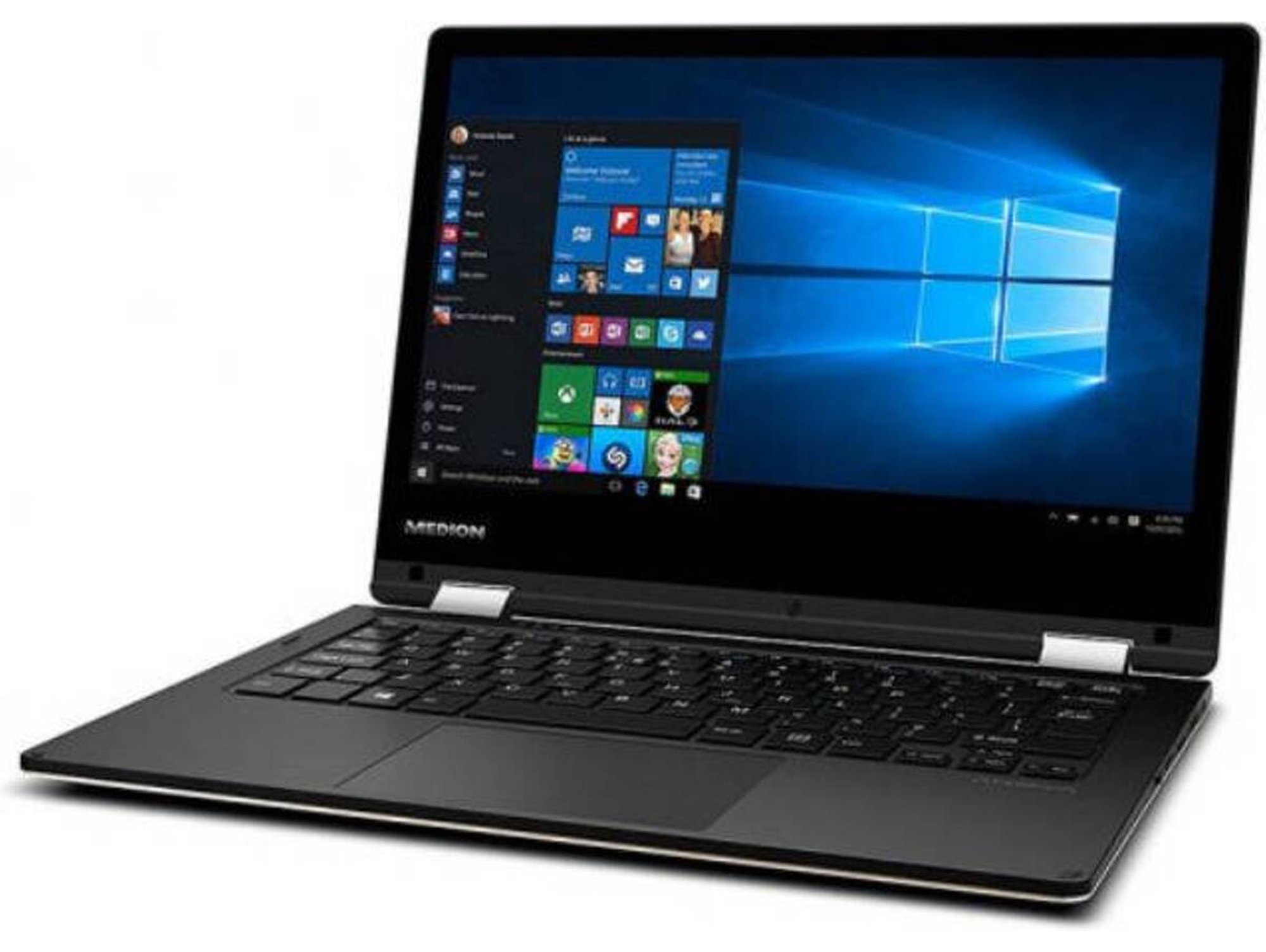 Portátil Convertible 2 en 1 MEDION Akoya E2221T-MD61025 - 30024270 (11.6'' - Intel Atom x5-Z8350 - RAM: 4 GB - 64 GB Flash - Intel HD Cherry Trail)