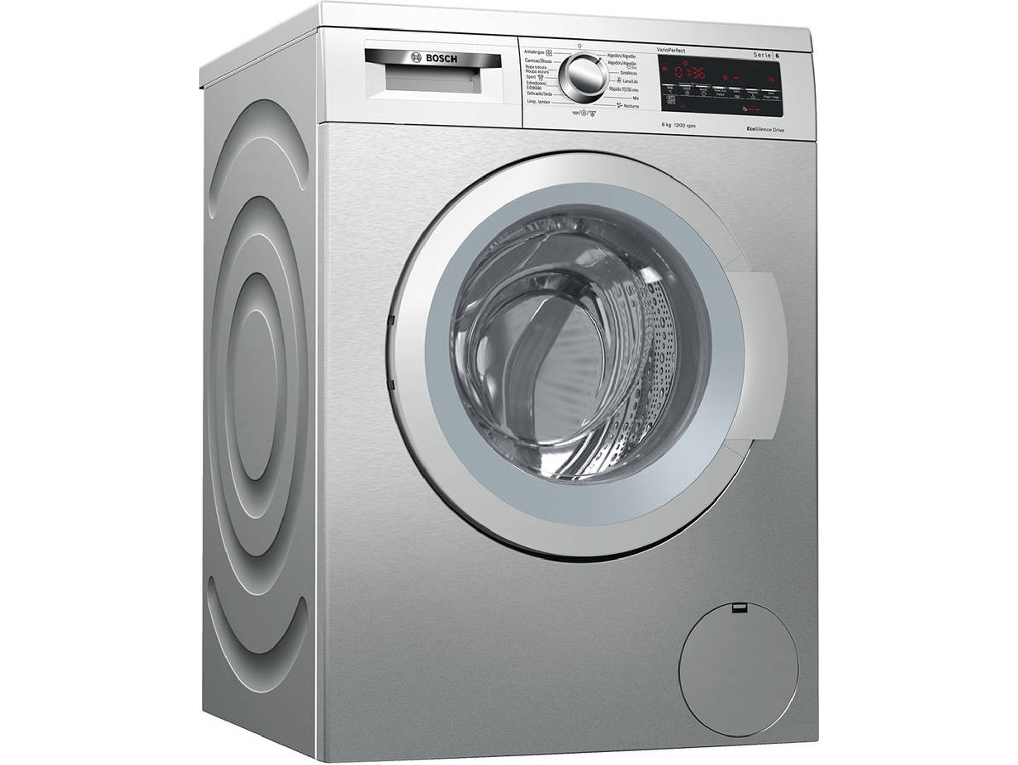 Lavadora Reacondicionada BOSCH WUQ2448XES (Grado A - 8 kg - 1200 rpm - Inox)