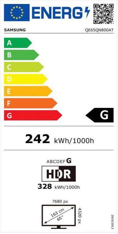 TV SAMSUNG QE65QN800A (Neo QLED - 65'' - 165 cm - 8K Ultra HD - Smart TV)