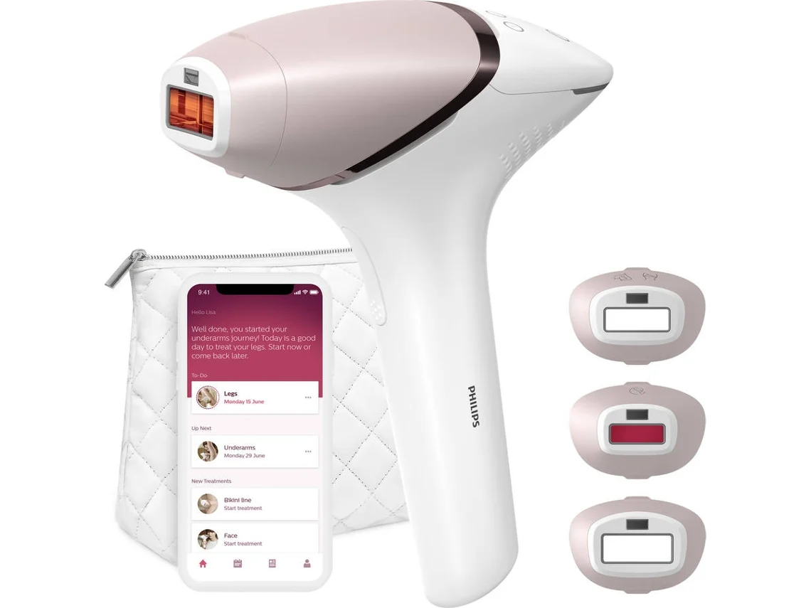 Depiladora de Luz Pulsada PHILIPS BRI955/01 (IPL - Multi-zonas - Recargable)