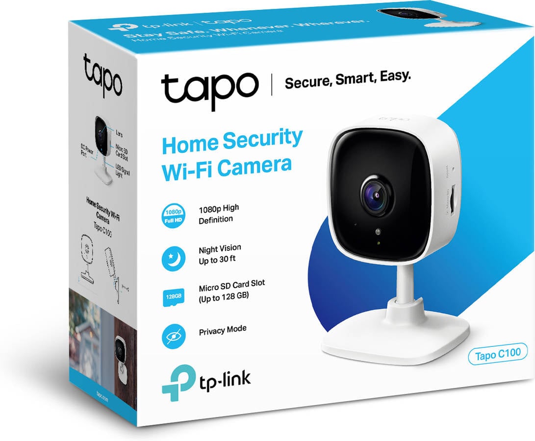 Cámara de Seguridad TP-LINK Tapo C100 Wi-Fi 1080p