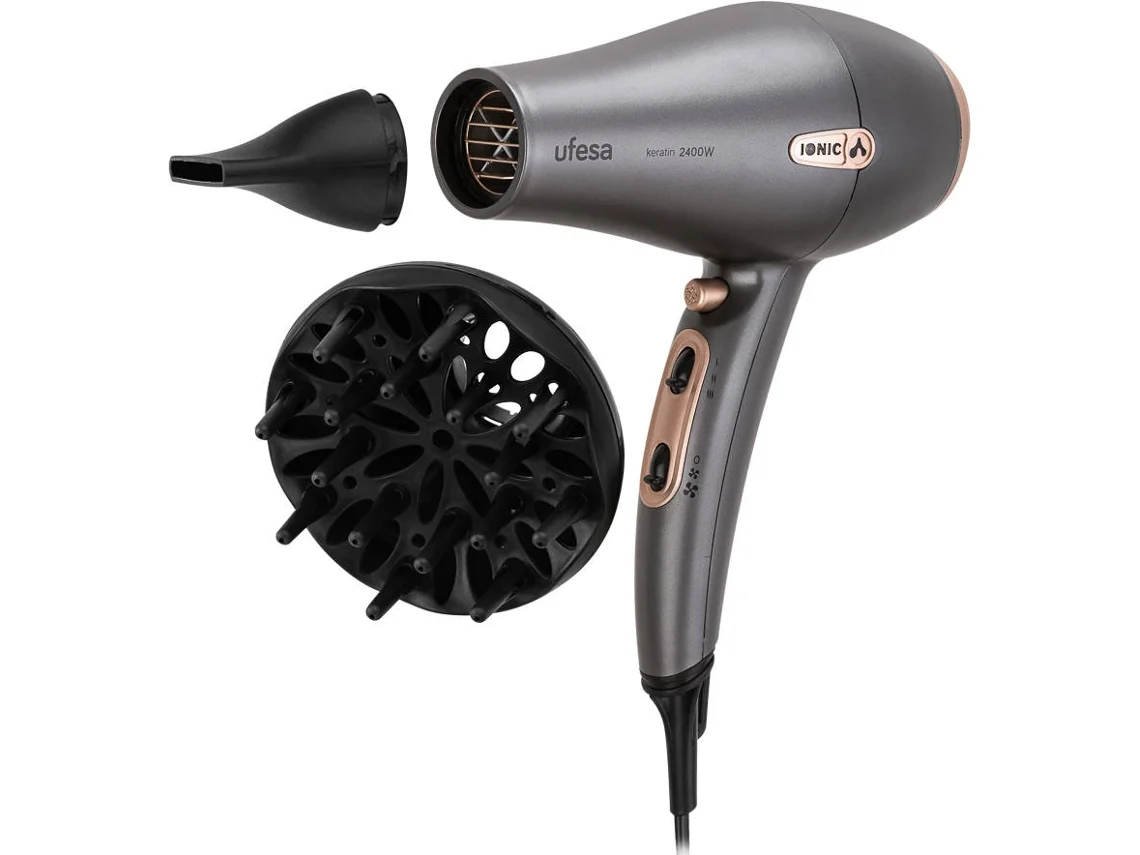 Secador de Pelo UFESA SC8470 Keratin (2400 W - 3 Niveles de temperatura)