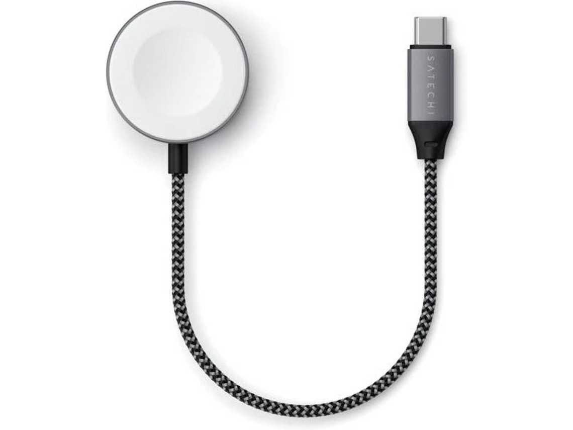 Cable Cargador MagnÃ©tico Apple Watch SATECHI (USB-C - Gris)