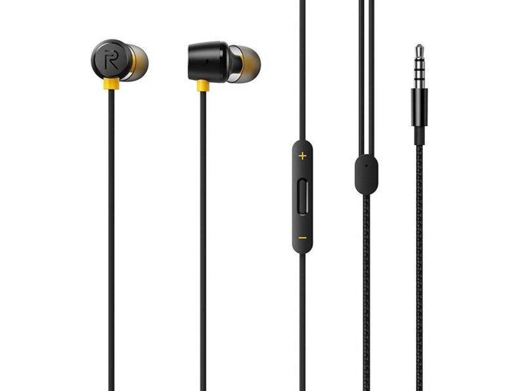 Auriculares Con Cable REALME RMA155 (In-Ear - Micrófono - Negro)