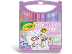 Estuche CRAYOLA Create&Colour Pastel (65 Unidades)