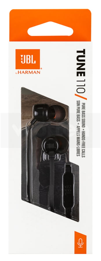 Auriculares con Cable JBL T 110 (In Ear - Micrófono - Negro) | Worten  Canarias