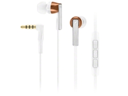 Auriculares con Cable SENNHEISER Intra Cx 5 (In Ear - Micrófono - Blanco)