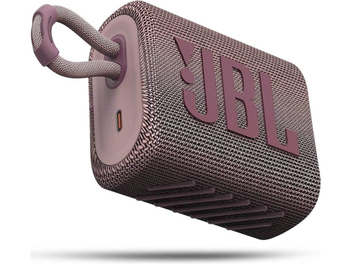 Altavoz Bluetooth JBL Go 3 (Autonomía: Hasta 5 h - Rosa)