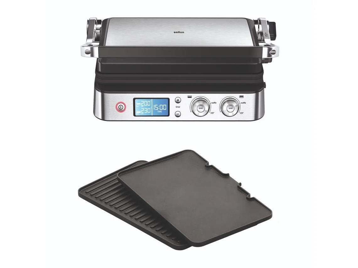Grill de Contacto BRAUN Multigrill 9 CG9040 (2000 W - Inox)