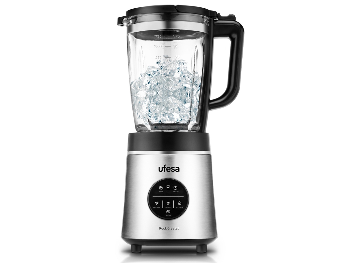 Batidora de Vaso UFESA Rock Crystal  (1800 W - 1,75 L - Acero Inoxidable)