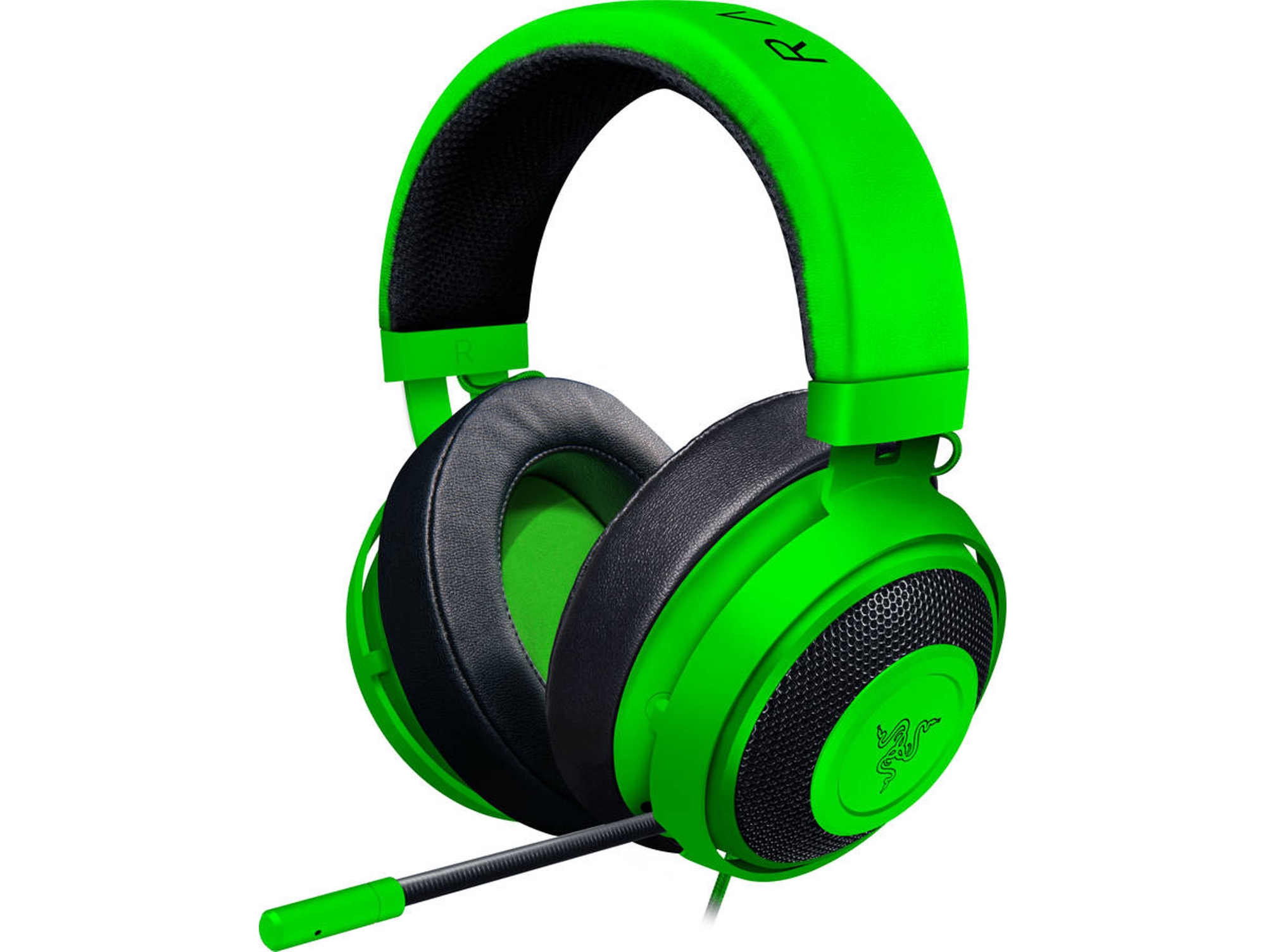 Auriculares Gaming Con Cable RAZER Kraken V2 Oval (Over Ear - Multiplataforma - Noise Cancelling - Verde)