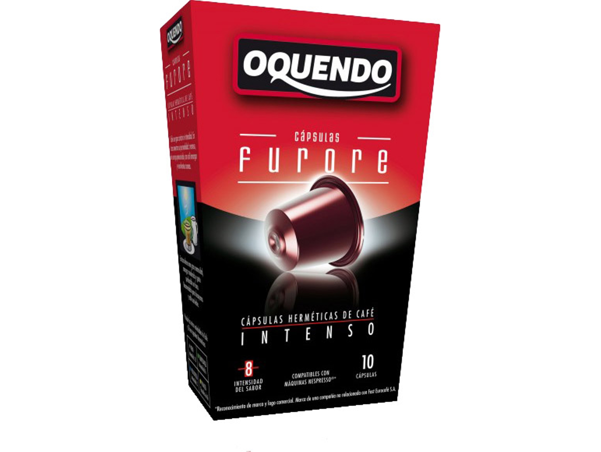 Cápsulas Café OQUENDO Furore Intenso