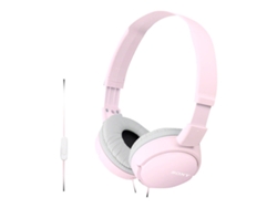 Auriculares con Cable SONY Mdr-Zx110Ap (On Ear - Micrófono - Rosa)