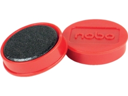 Pack 10 Imanes NOBO 32 mm (Rojo)