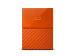 Disco HDD Externo WESTERN DIGITAL My Passport (Naranja - 2 TB - USB 3.0)