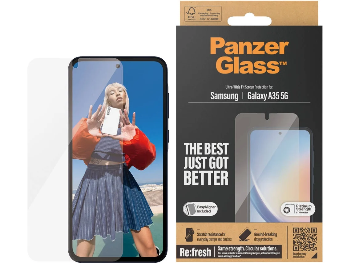 Protector de pantalla de Vidrio PANZERGLASS Galaxy A35