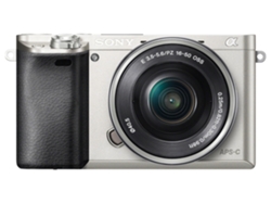 Cámara Mirrorless SONY A-6000+16-50MM (Plata - 24.3 MP - Sensor: APS-H - ISO: 100 a 25600)