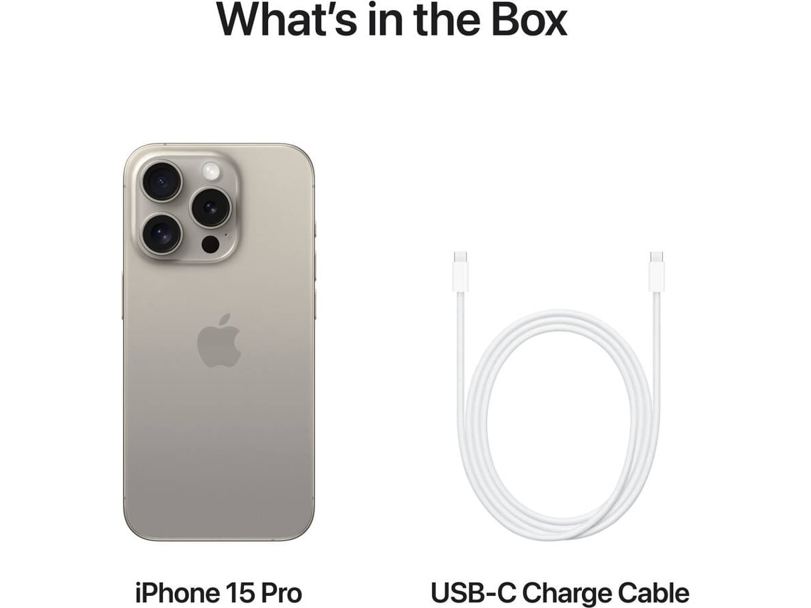 iPhone 15 Pro APPLE (6.1'' - 128 GB - Titanio Natural) | Worten
