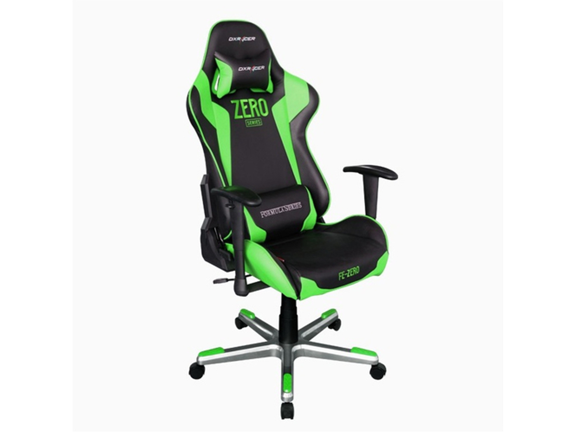 Silla Gaming DXRACER Formula (Hasta 100 kg - Elevador a Gas Clase 4 - Negro y Verde)