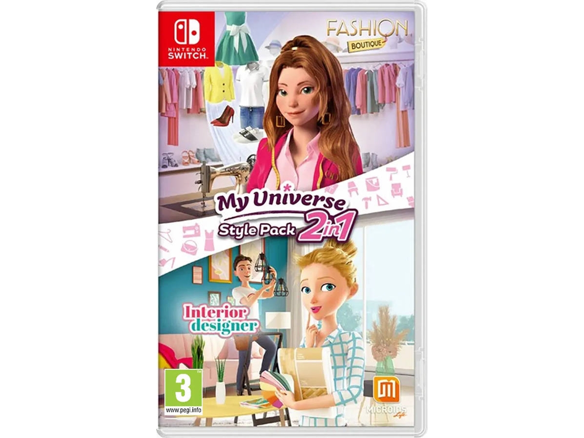 Juego Nintendo Switch My Universe Style Pack 2-in-1 Fashion Boutique + Interior Designer