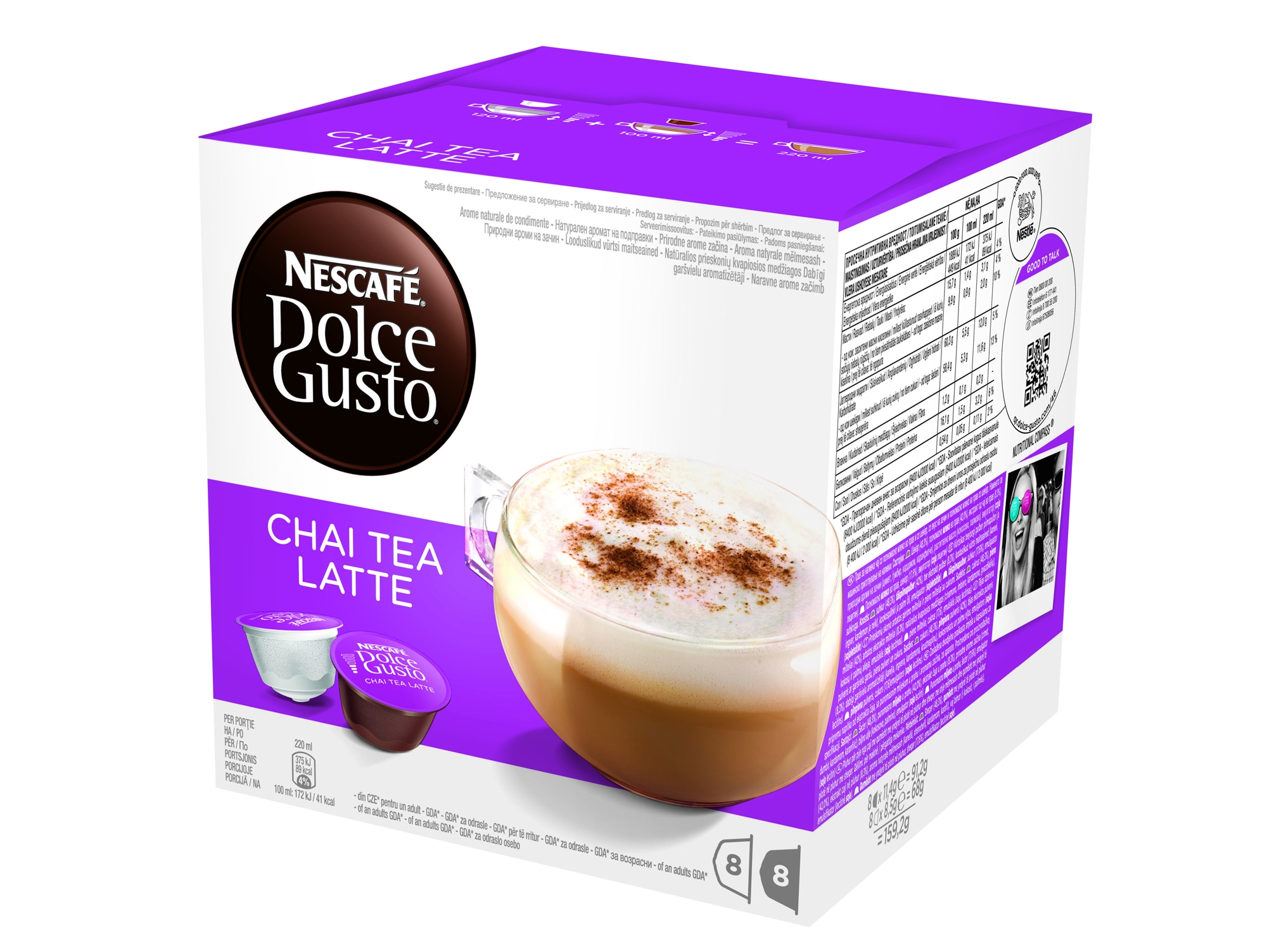 Cápsulas Café DOLCE GUSTO Chai Tea Latte