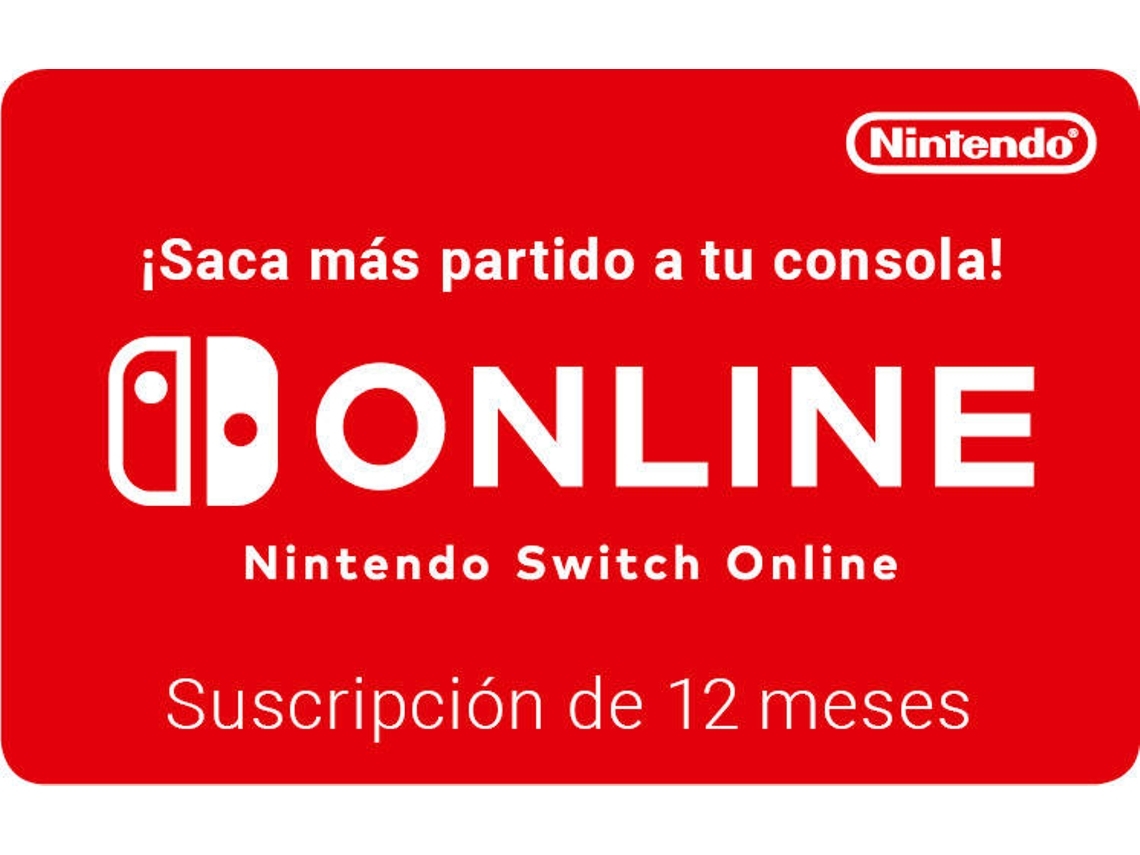 Código digital para una suscripción a Nintendo Switch Online de 12 meses