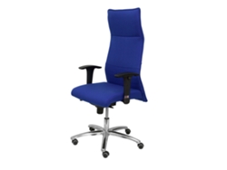 Silla de Escritorio Ejecutiva PYC Albacete XL Azul con ruedas de parqué (Brazos ajustables - Tejido)