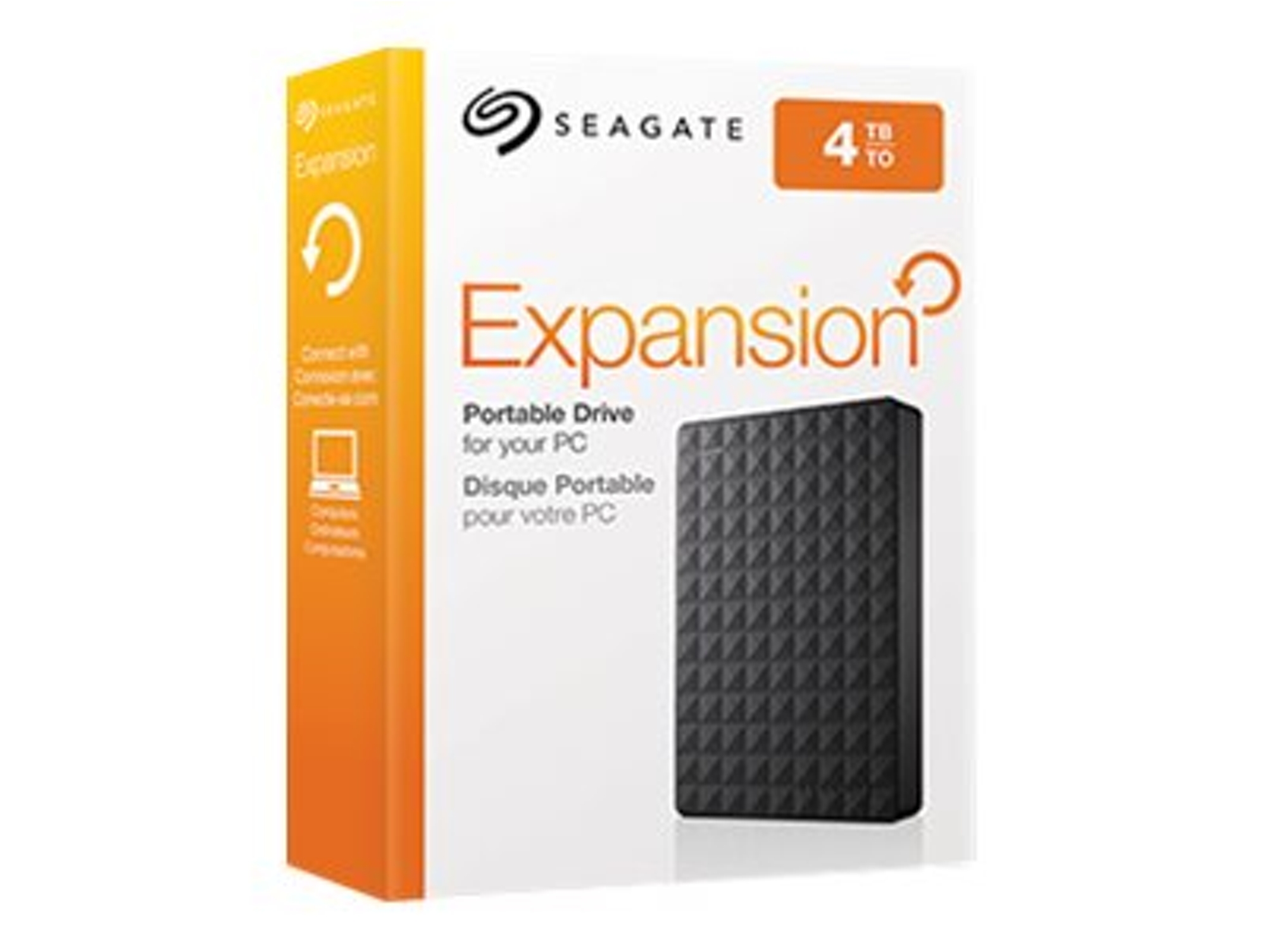 Disco HDD Externo SEAGATE Expansion Port 4 TB (Negro - 4 TB - USB 3.0)