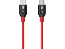 Cable ANKER PowerLine+ (USB-C - USB-C - 0.9 m - Rojo)