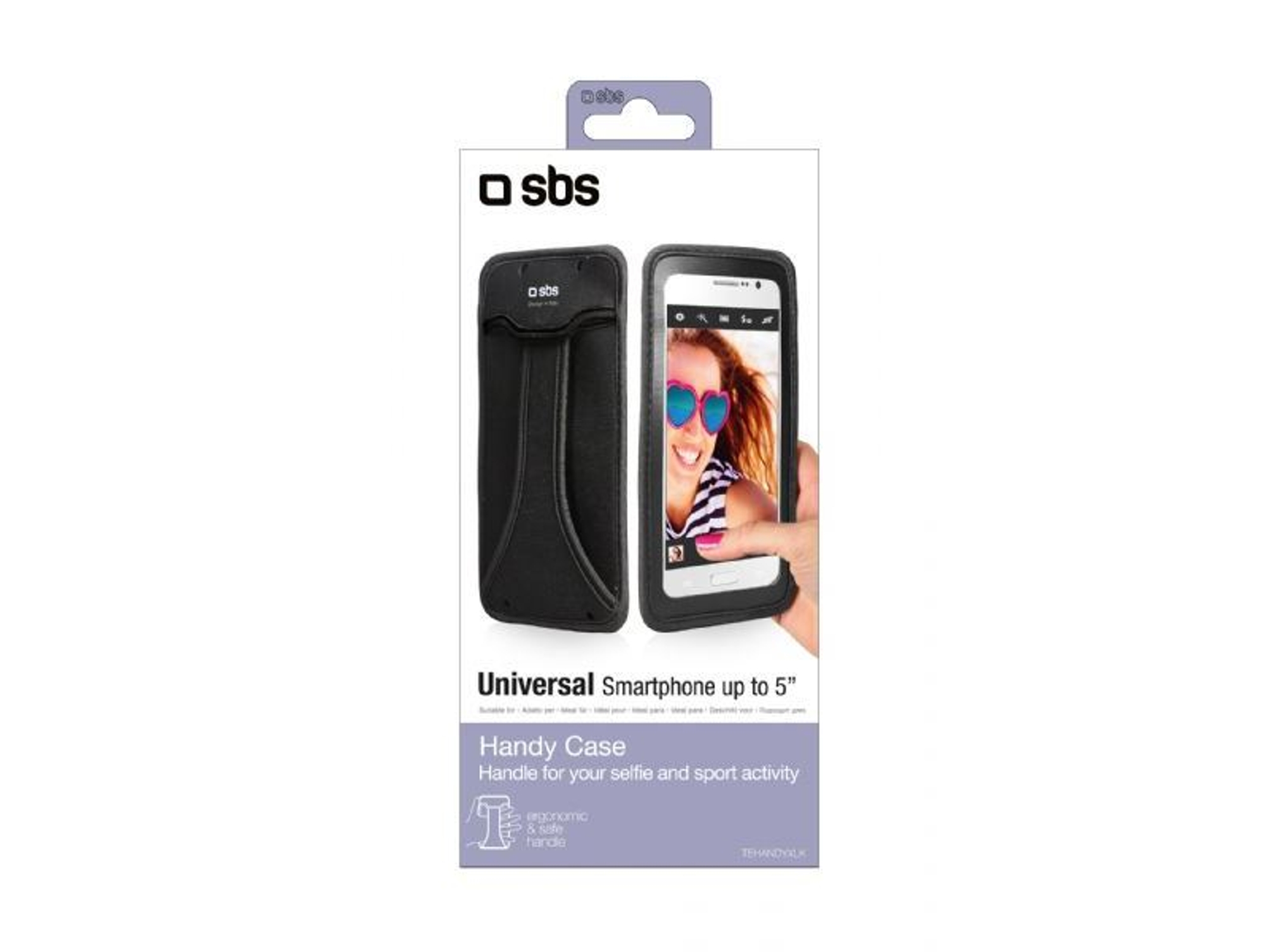 Funda SBS Handy universal hasta 5'' negro